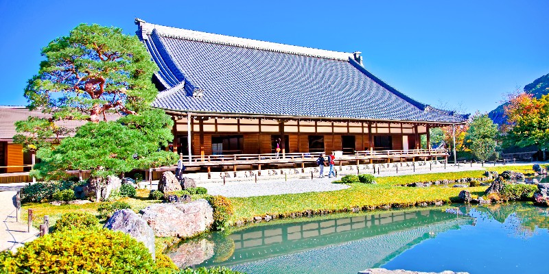 Main pavilion Tenryu-ji Temple at Arashiyama