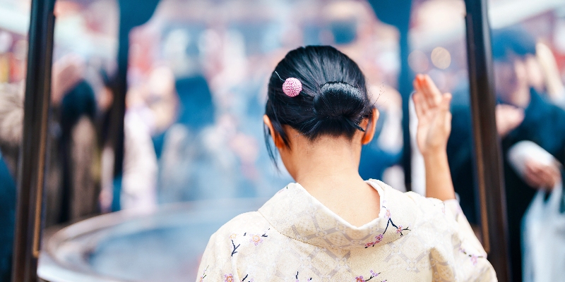 Tourists visit Sensoji Temple