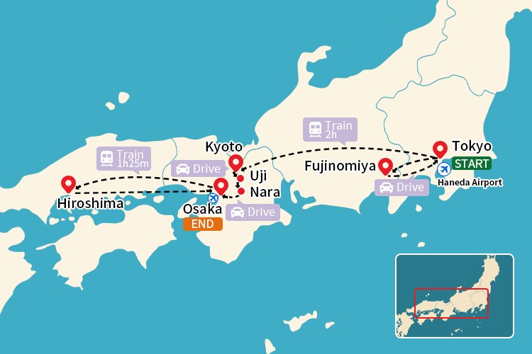 Japan's UNESCO Highlights with 10 Sites