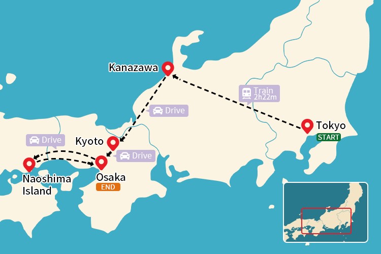 map Kanazawa