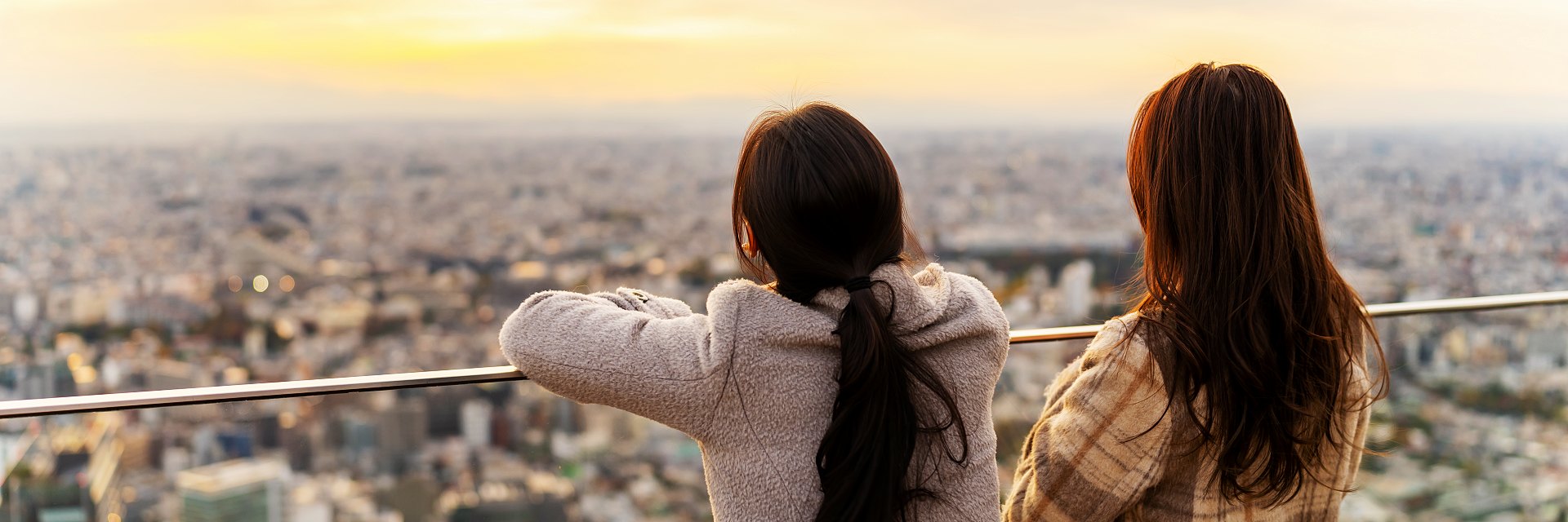 at skyscraper building rooftop bar