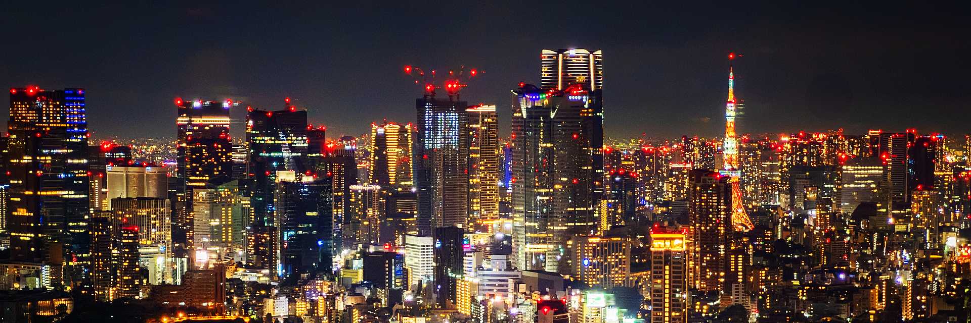 views of Tokyo from Shibuya Sky rooftop