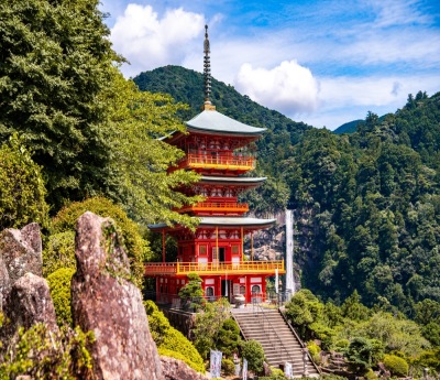 Hiking on Kumano Kodo (Kumano Nachi Taisha, Seiganto-ji, Nachi Waterfall)