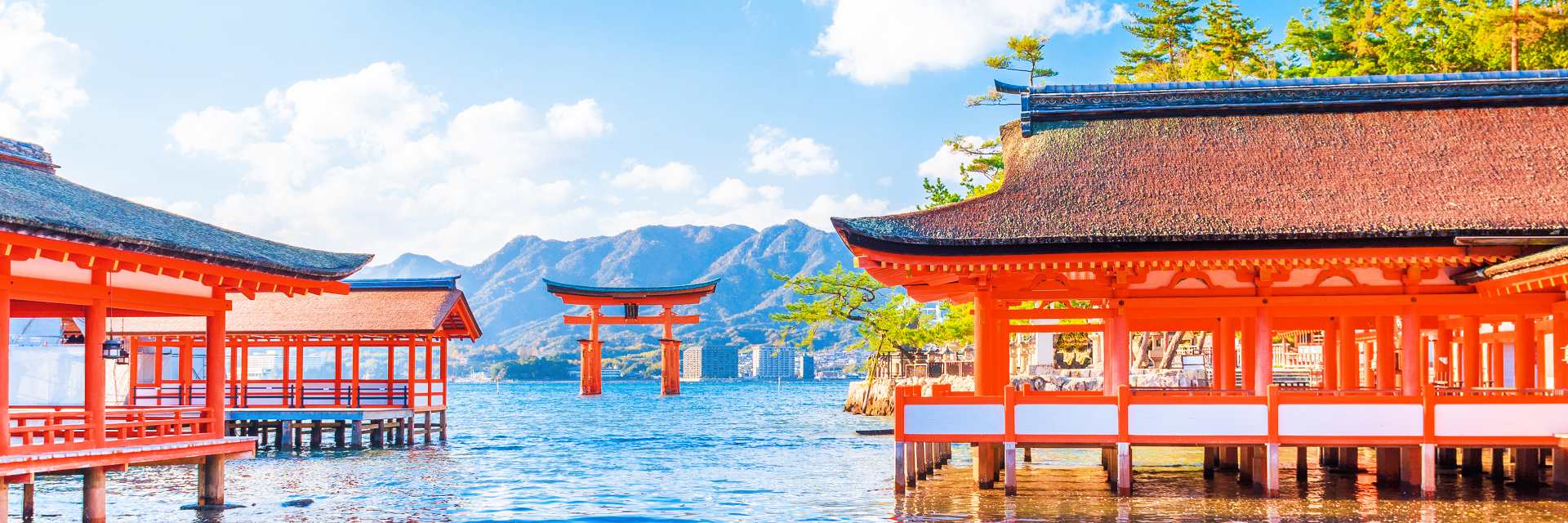 Miyajima, Hiroshima, Japan floating shrine