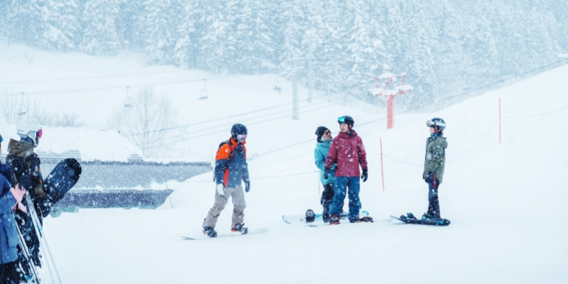Ski in winter season at Niseko
