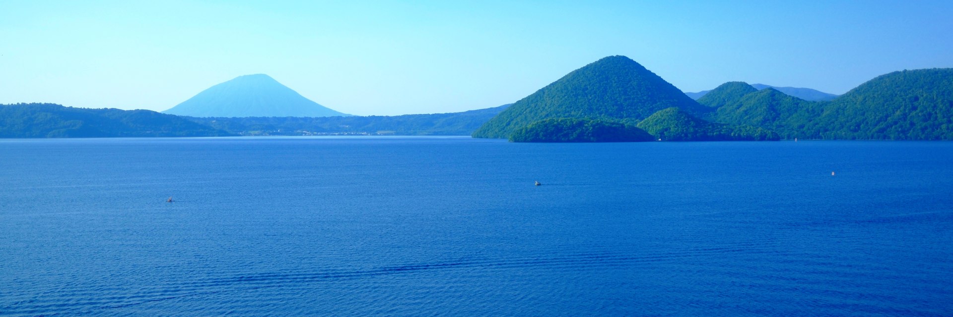 lake toya in summer hokkaido