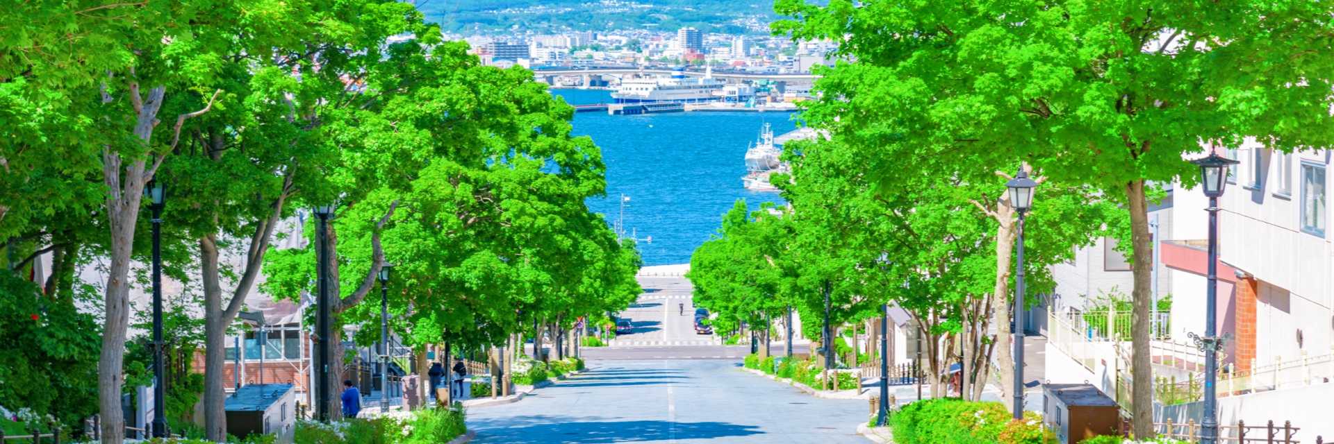 Hachimanzaka Slope in Hakodate City, Hokkaido