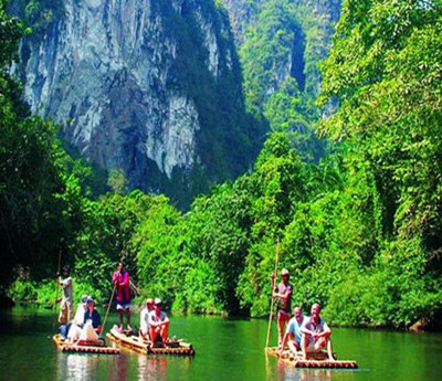 Bamboo Rafting in Khao Sok