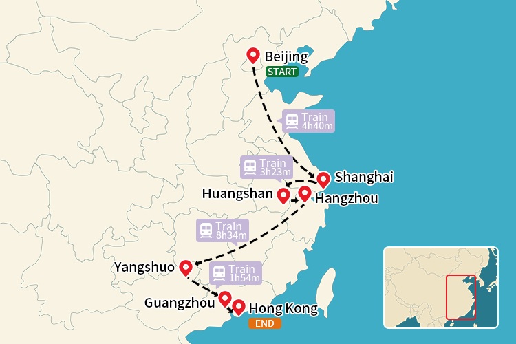 Spectacular China map