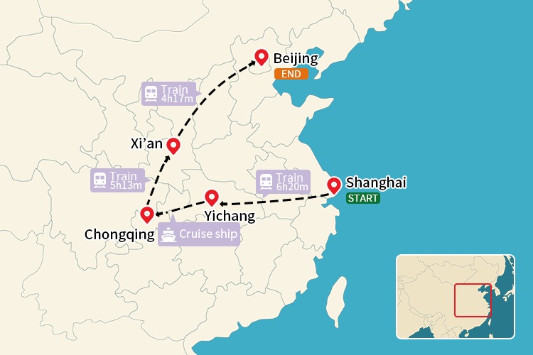 By Land and By Water Map