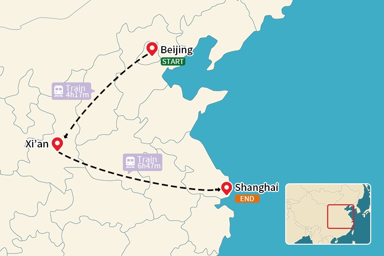 China for Beginners map