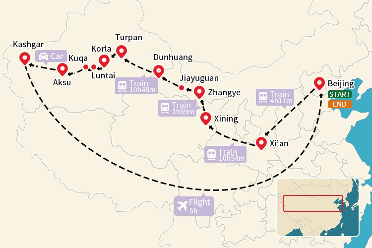 Mystic Silk Road Map