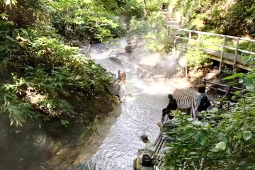 Natural Onsen Footbath Japan