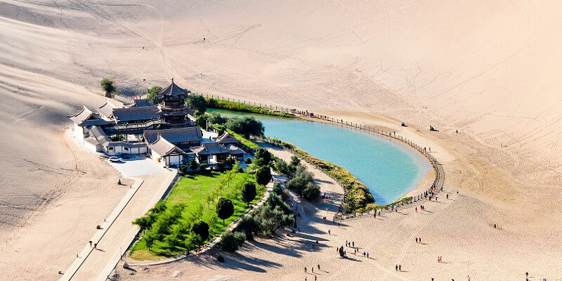 Crescent Spring and Singing Sand Dune