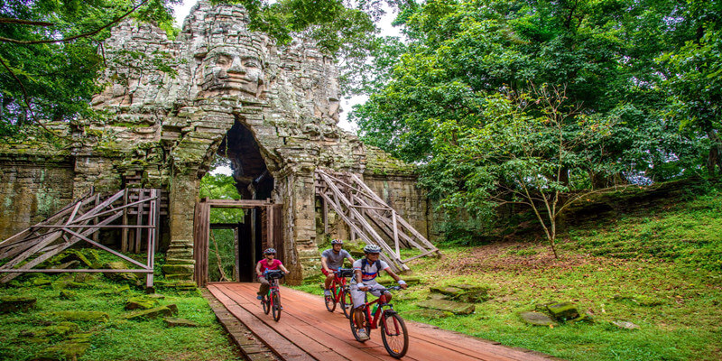 Biking in Angkor