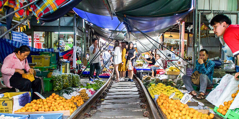 Fruits-are-sold-at-Maeklong-Railway-Market