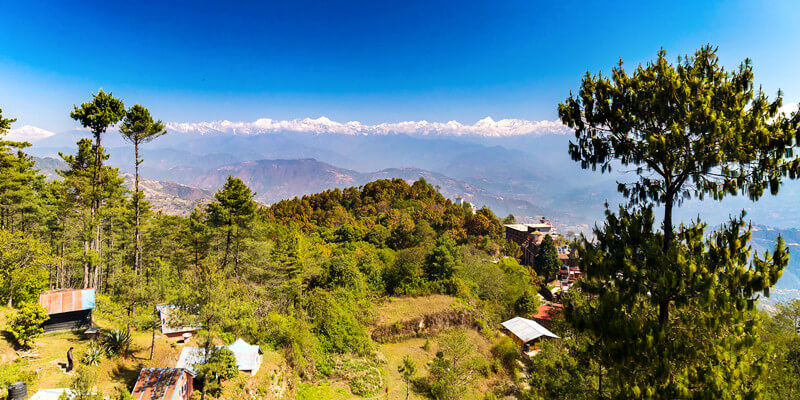 View-of-Himalayas-in-Kathmandu-Valley