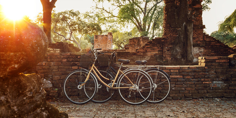 Bicycles-at-Ayutthaya