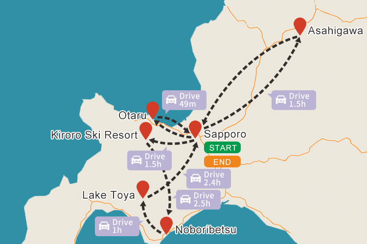 Hokkaido Winter Skiing and Onsen tour