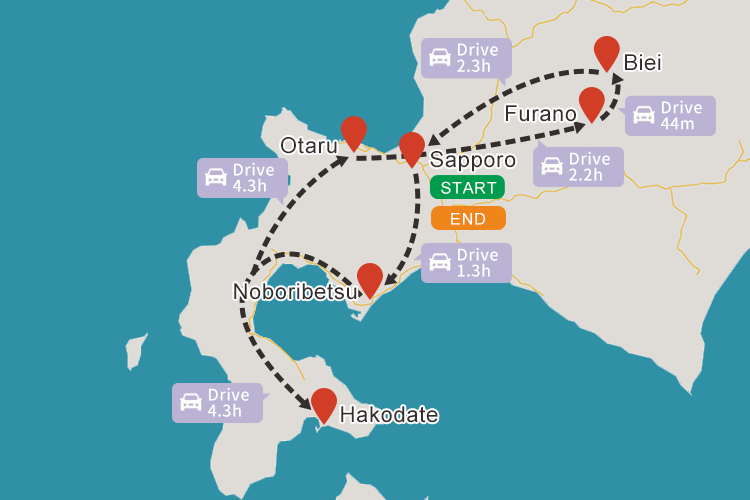 Hokkaido Summer flower tour with fruit picking